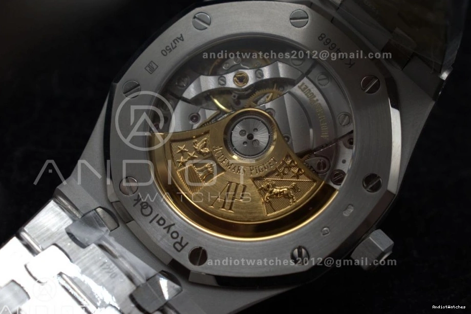 SA3120 on 1031 Edition APSF Textured 37mm 15454 Clone Grey Royal Best Dial Lightweight SS 1:1 Frosted SS Oak Bracelet Super 0219